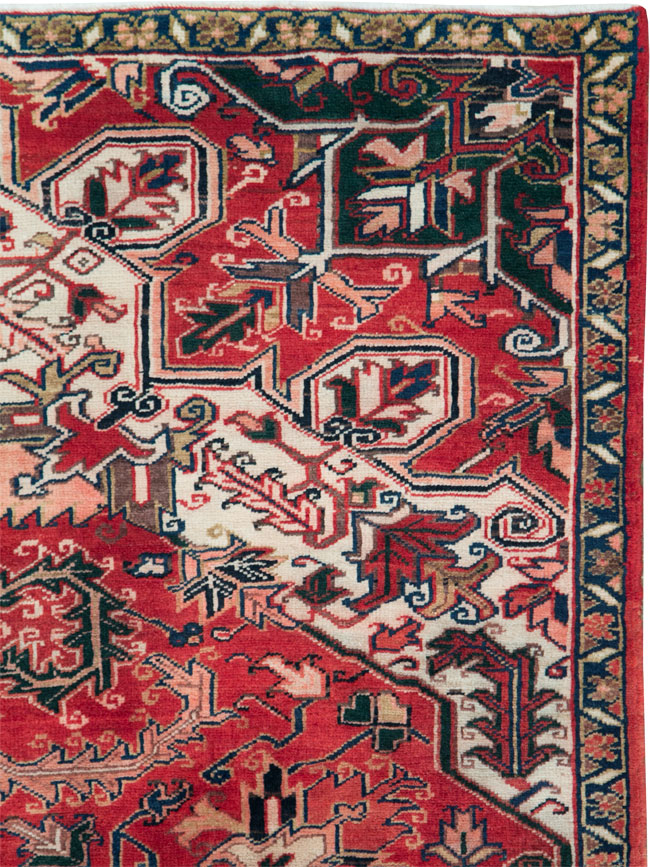 Vintage Persian Heriz Sampler Rug, No.27078 - Galerie Shabab