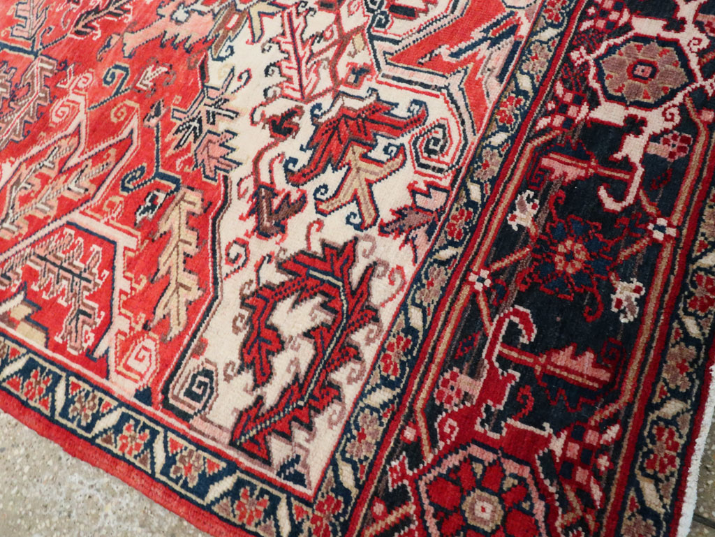 Vintage Persian Heriz Sampler Rug, No.27078 - Galerie Shabab