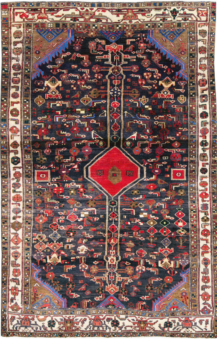 Vintage Persian Malayer Rug, No.27079 - Galerie Shabab