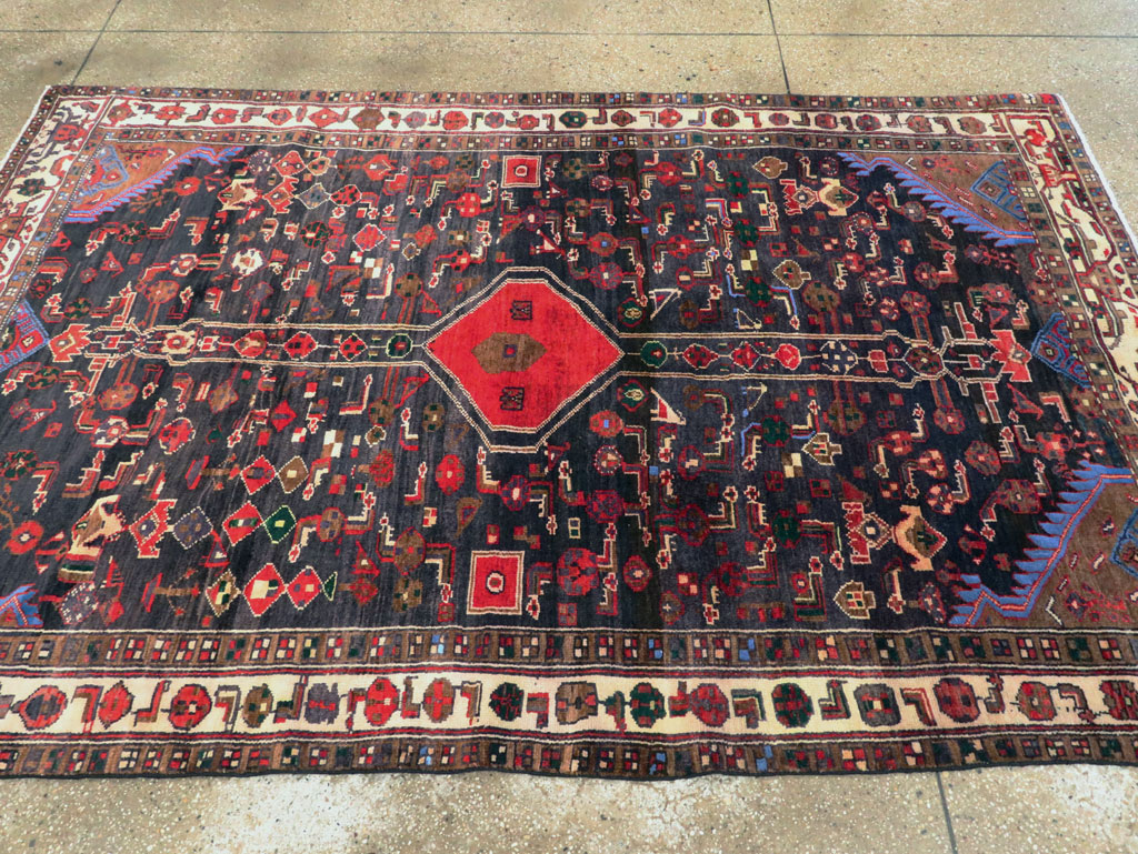 Vintage Persian Malayer Rug, No.27079 - Galerie Shabab