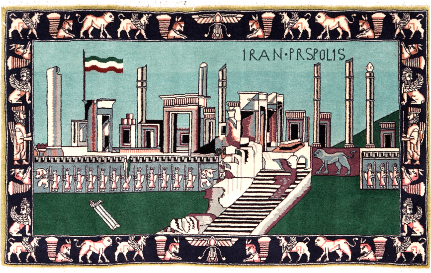 Modern Persian Tabriz Pictorial Rug (Pair: 1 of 2), No.27080 - Galerie Shabab
