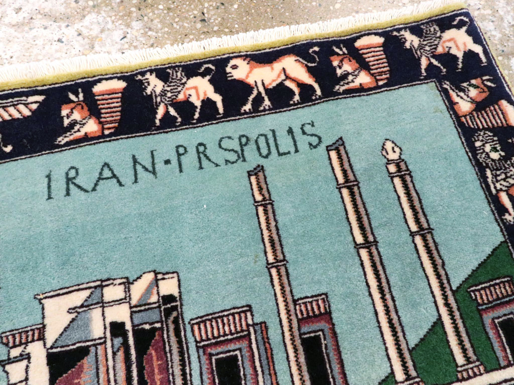 Modern Persian Tabriz Pictorial Rug (Pair: 1 of 2), No.27080 - Galerie Shabab