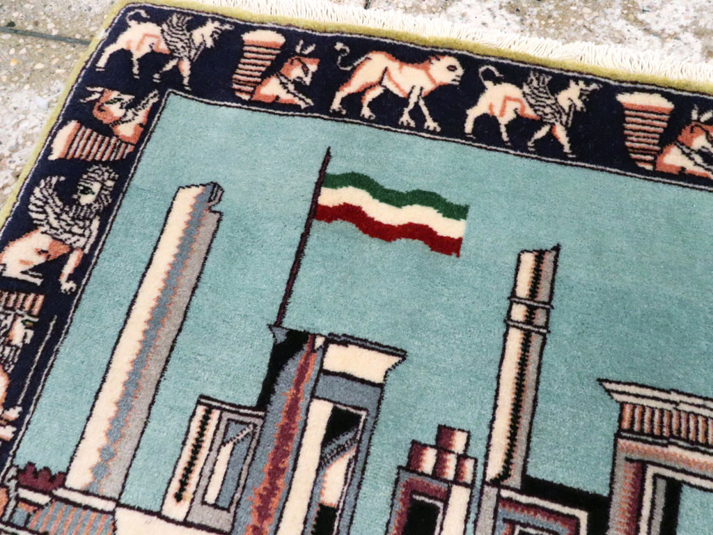 Modern Persian Tabriz Pictorial Rug (Pair: 1 of 2), No.27080 - Galerie Shabab