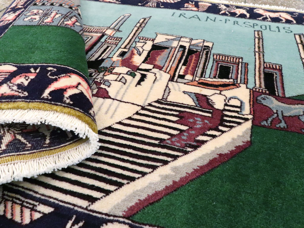 Modern Persian Tabriz Pictorial Rug (Pair: 1 of 2), No.27080 - Galerie Shabab