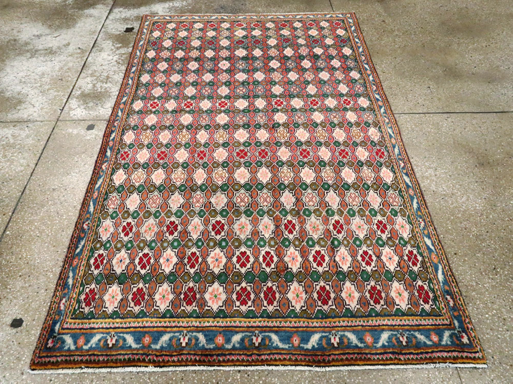 Vintage Persian Hamadan Rug, No.27085 - Galerie Shabab