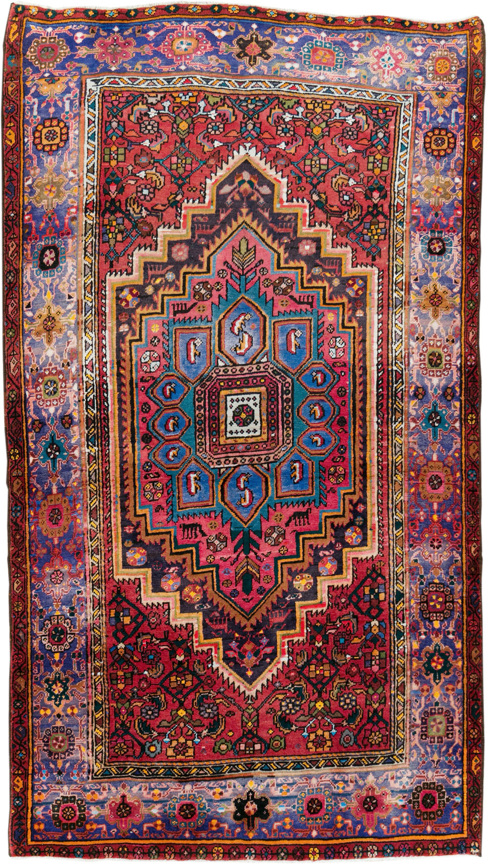 Vintage Persian Hamadan Rug, No.27091 - Galerie Shabab