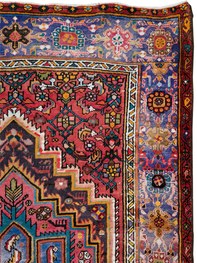 Vintage Persian Hamadan Rug, No.27091 - Galerie Shabab