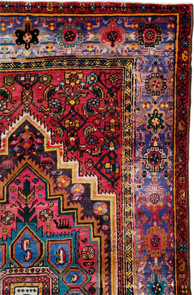 Vintage Persian Hamadan Rug, No.27091 - Galerie Shabab