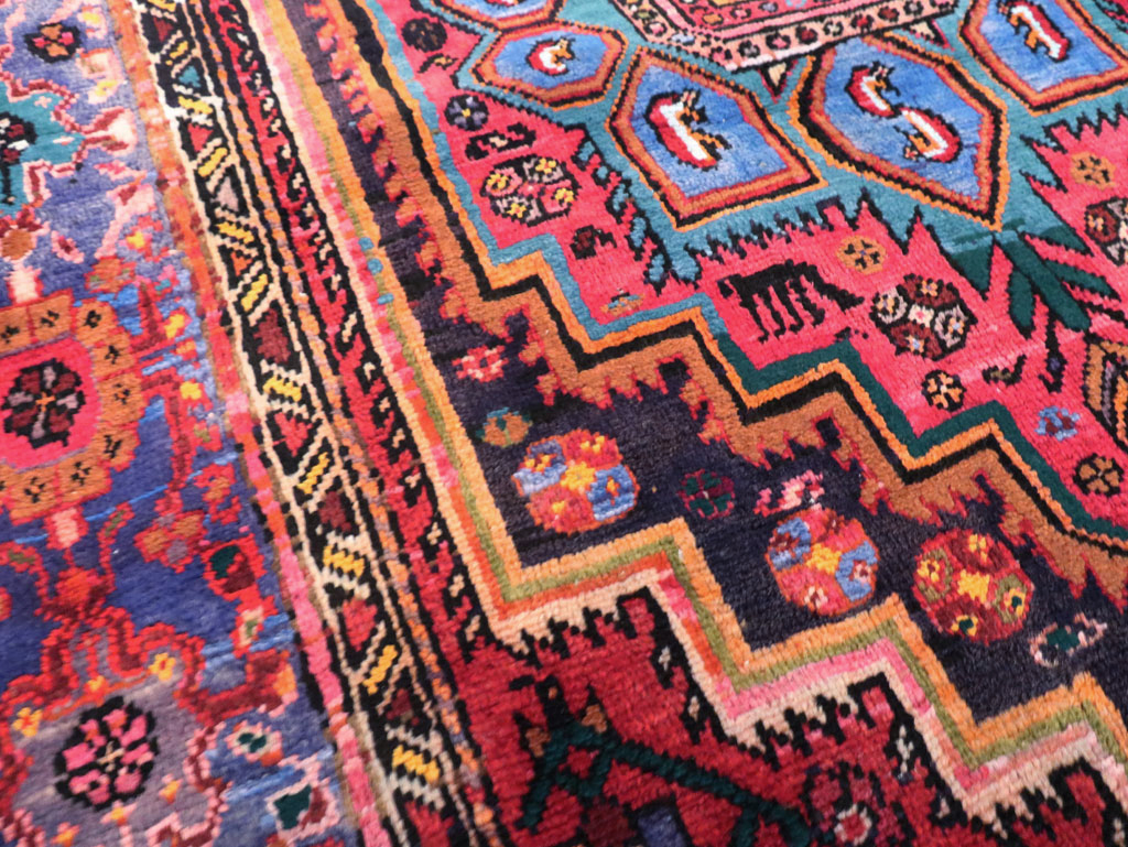 Vintage Persian Hamadan Rug, No.27091 - Galerie Shabab