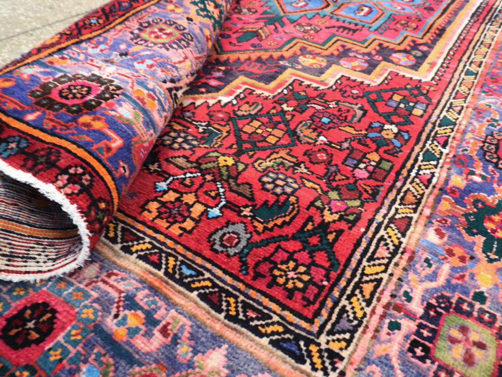 Vintage Persian Hamadan Rug, No.27091 - Galerie Shabab