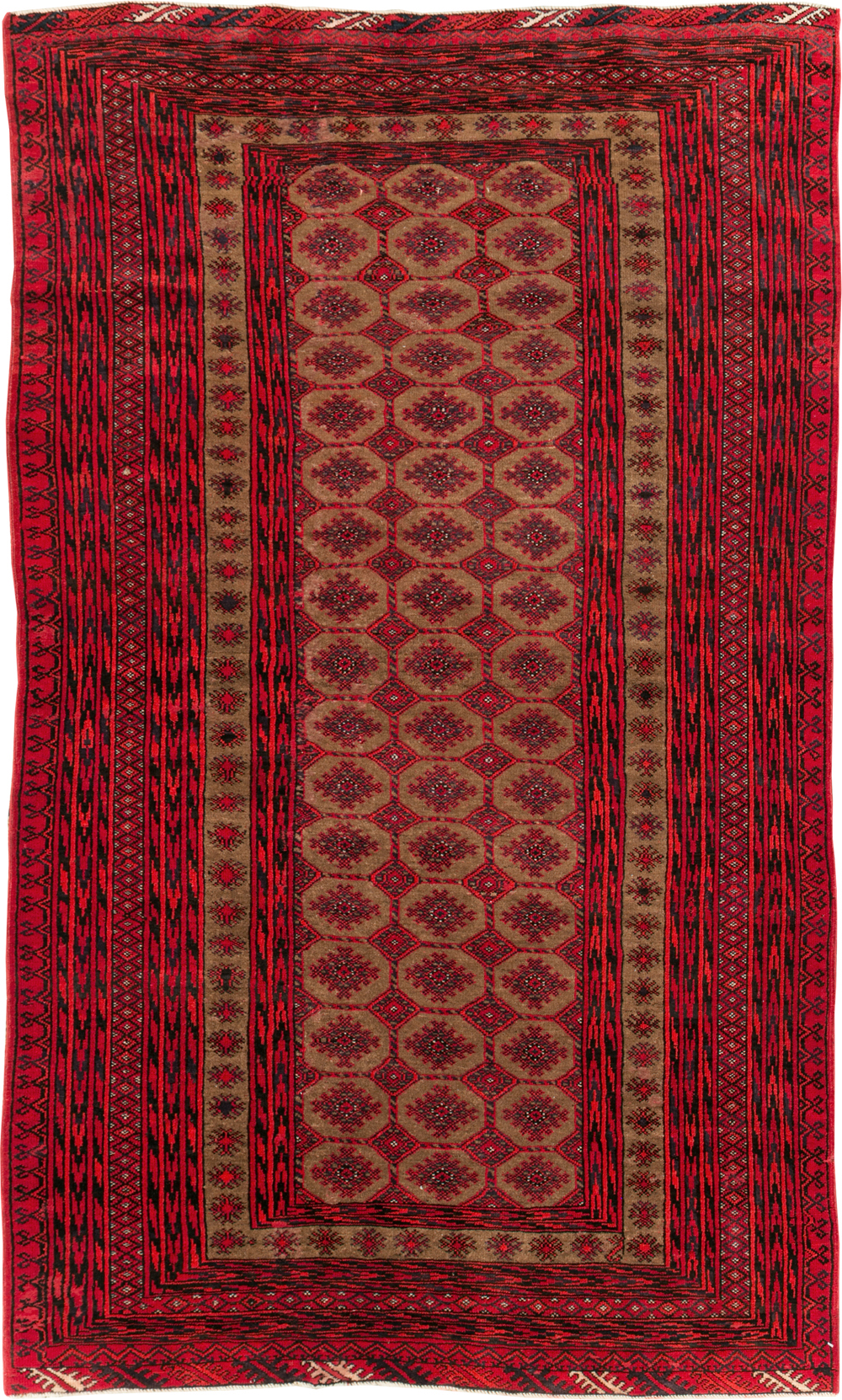 Vintage Turkoman Rug, No.27097 - Galerie Shabab