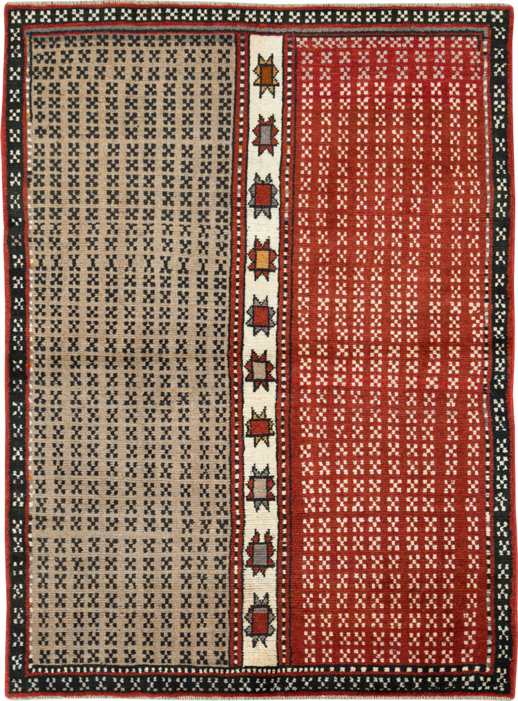 Vintage Persian Baluch Throw Rug, No.27099 - Galerie Shabab