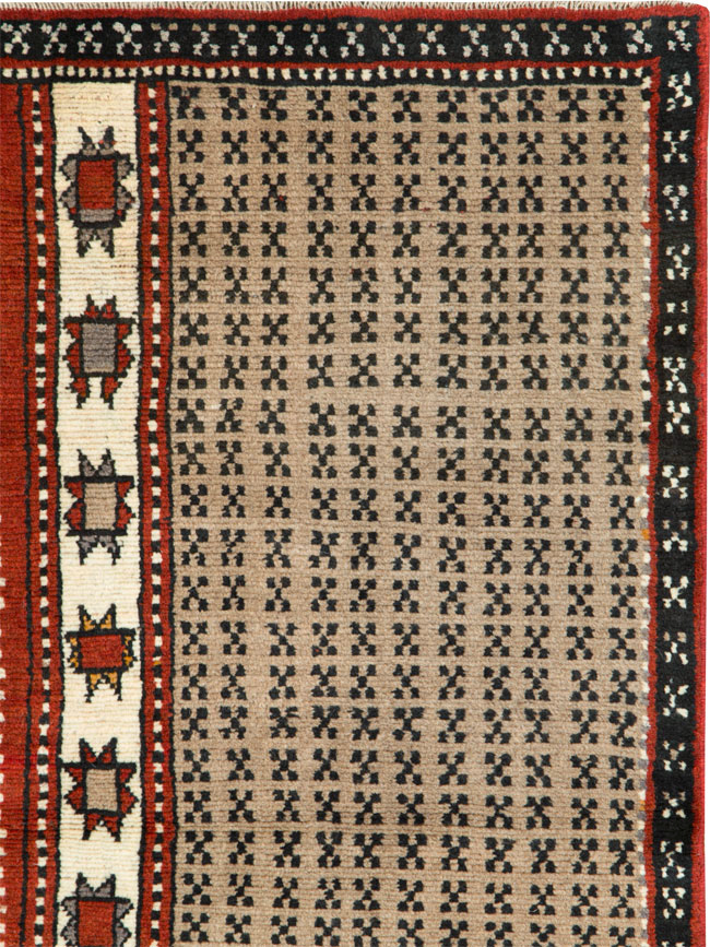 Vintage Persian Baluch Throw Rug, No.27099 - Galerie Shabab