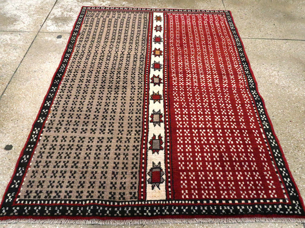 Vintage Persian Baluch Throw Rug, No.27099 - Galerie Shabab