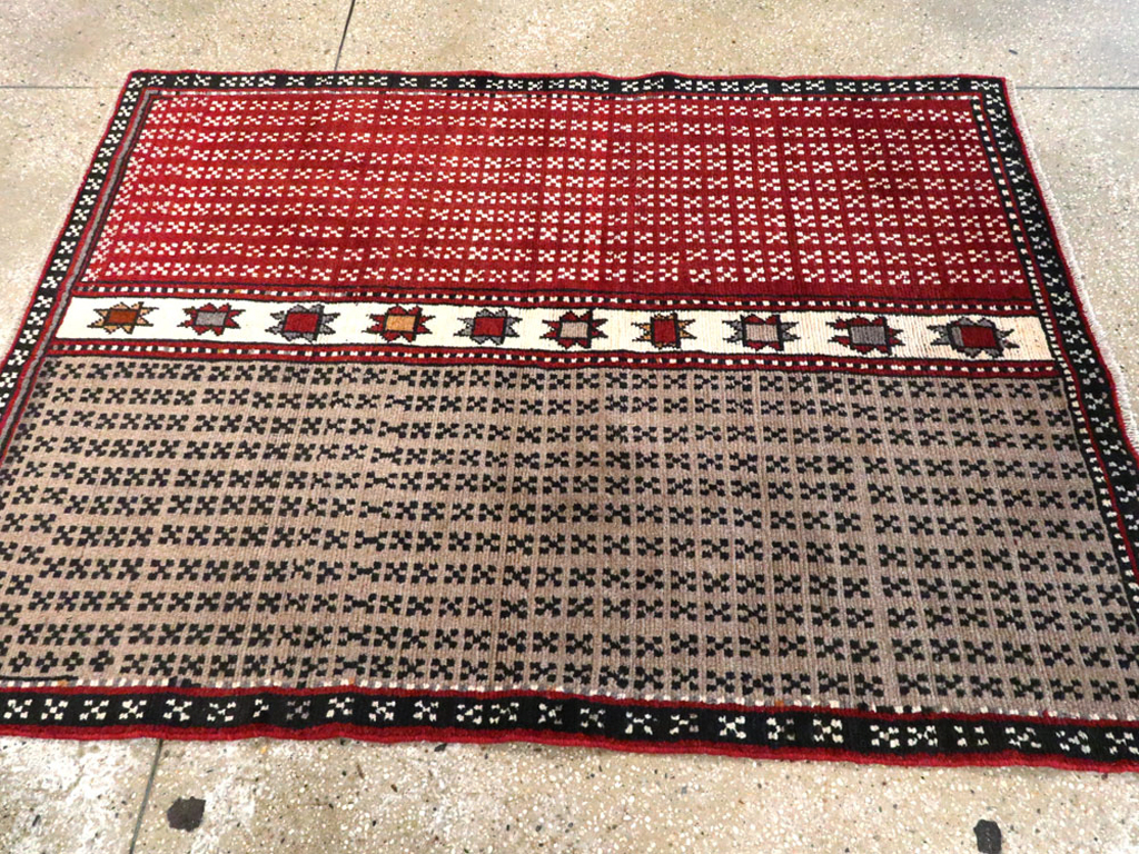 Vintage Persian Baluch Throw Rug, No.27099 - Galerie Shabab