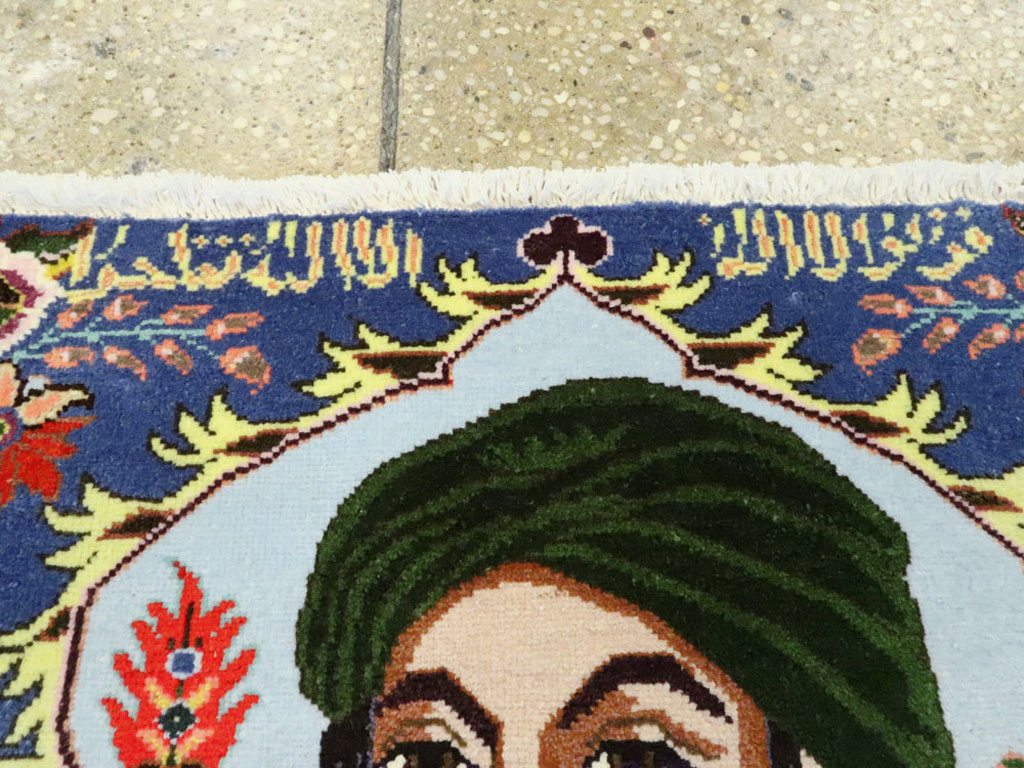 Vintage Persian Tabriz Pictorial Rug, No.27108 - Galerie Shabab