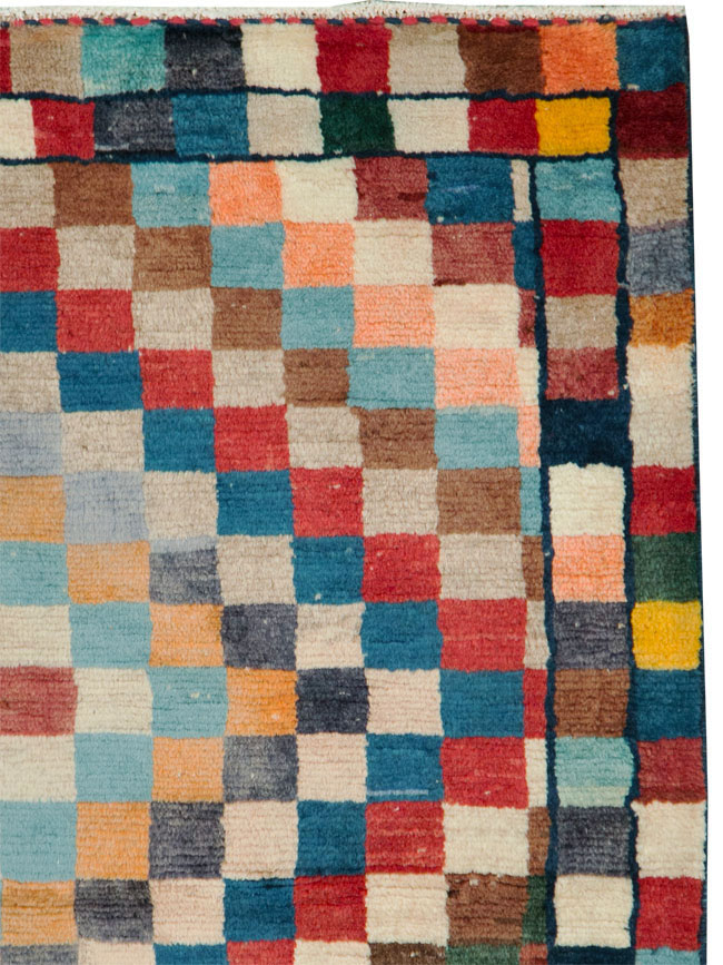 Vintage Persian Gabbeh Rug, No.27110 - Galerie Shabab
