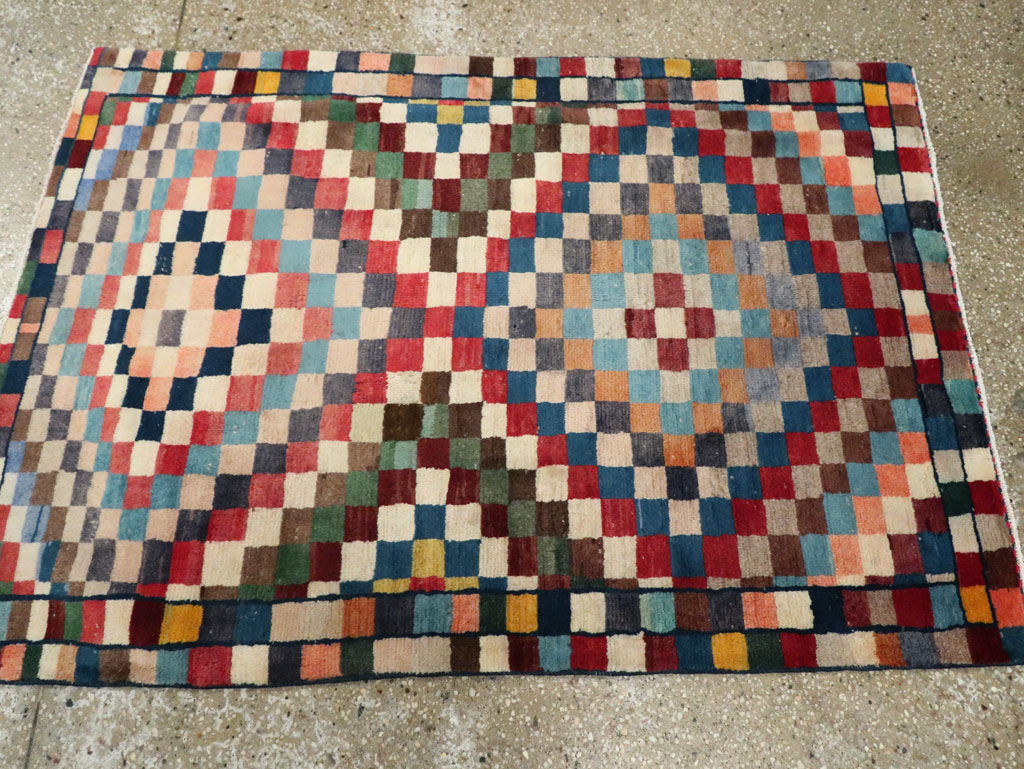 Vintage Persian Gabbeh Rug, No.27110 - Galerie Shabab