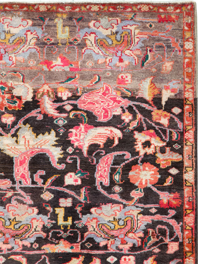 Vintage Persian Ardabil Throw Rug, No.27111 - Galerie Shabab