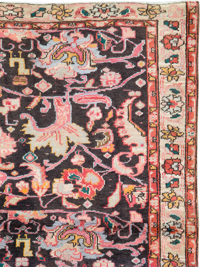 Vintage Persian Ardabil Throw Rug, No.27111 - Galerie Shabab