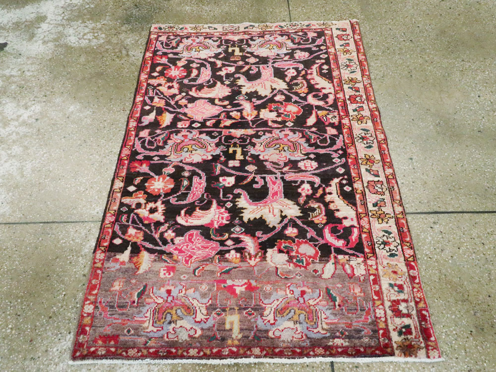 Vintage Persian Ardabil Throw Rug, No.27111 - Galerie Shabab