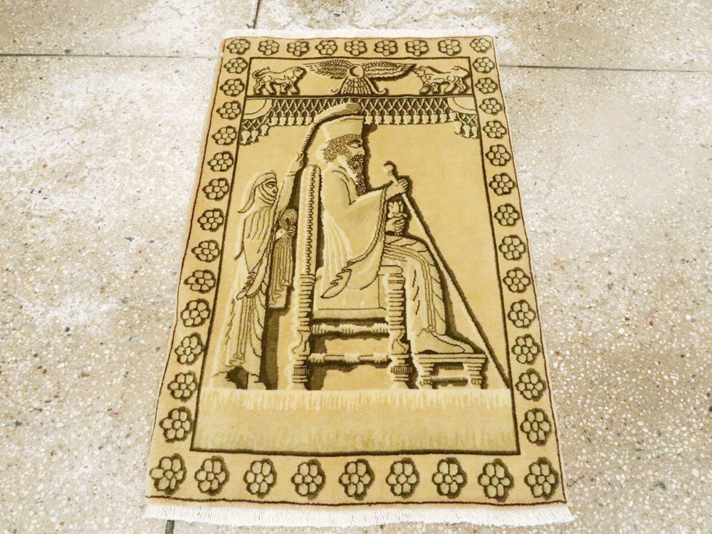 Modern Persian Tabriz Pictorial Rug, No.27112 - Galerie Shabab