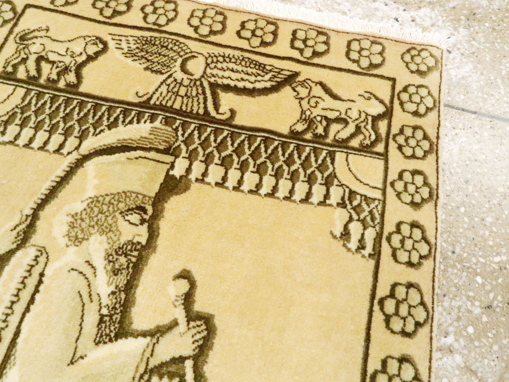 Modern Persian Tabriz Pictorial Rug, No.27112 - Galerie Shabab