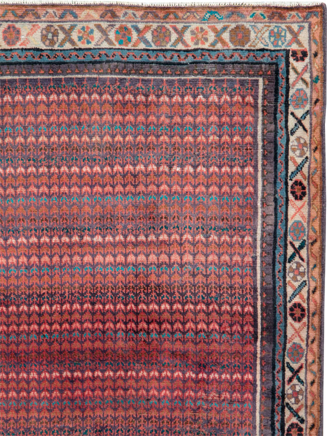 Vintage Persian Malayer Throw Rug, No.27119 - Galerie Shabab