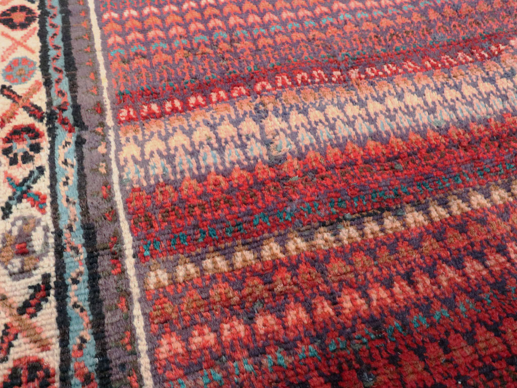 Vintage Persian Malayer Throw Rug, No.27119 - Galerie Shabab