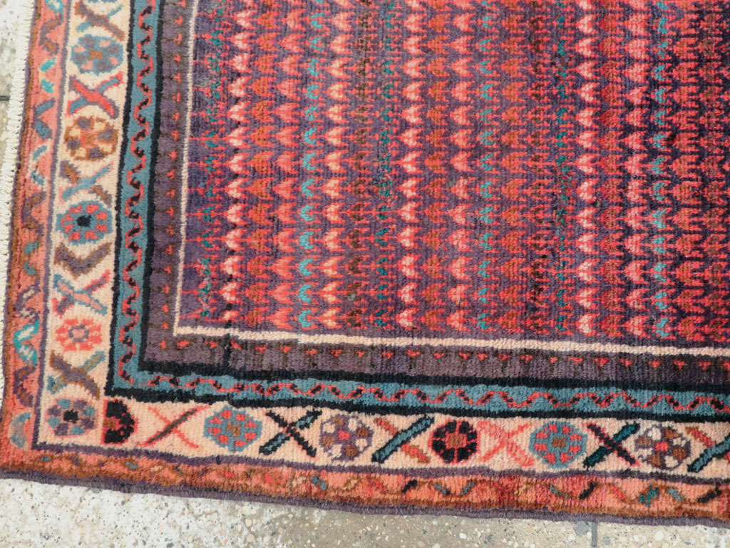 Vintage Persian Malayer Throw Rug, No.27119 - Galerie Shabab