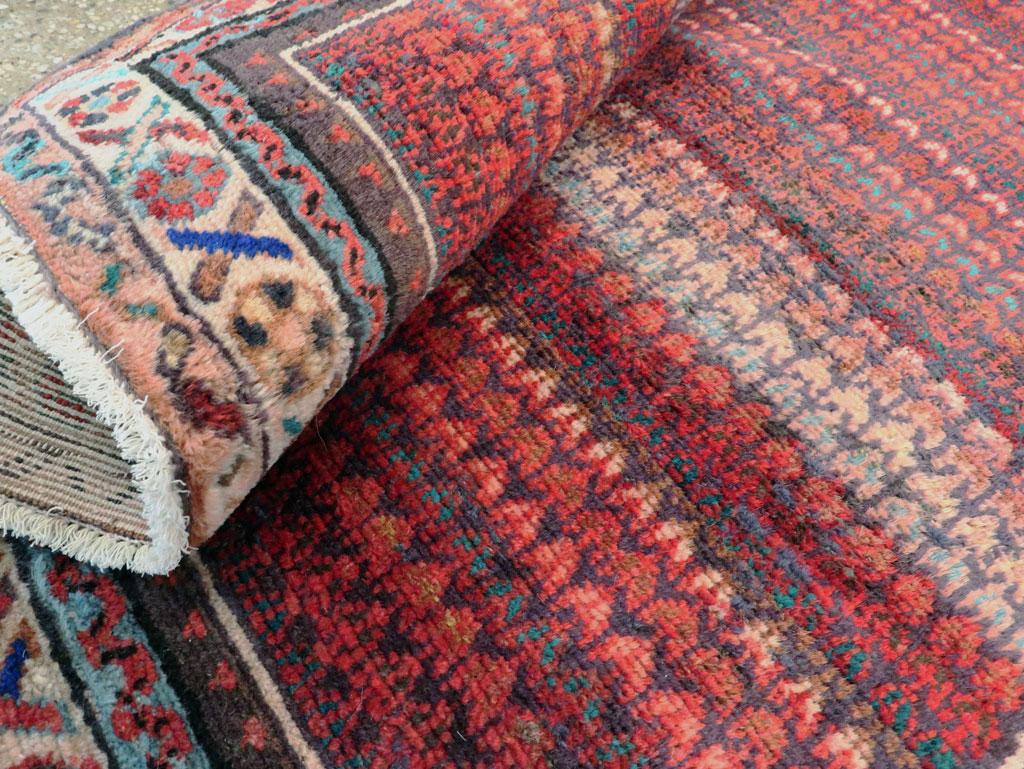 Vintage Persian Malayer Throw Rug, No.27119 - Galerie Shabab