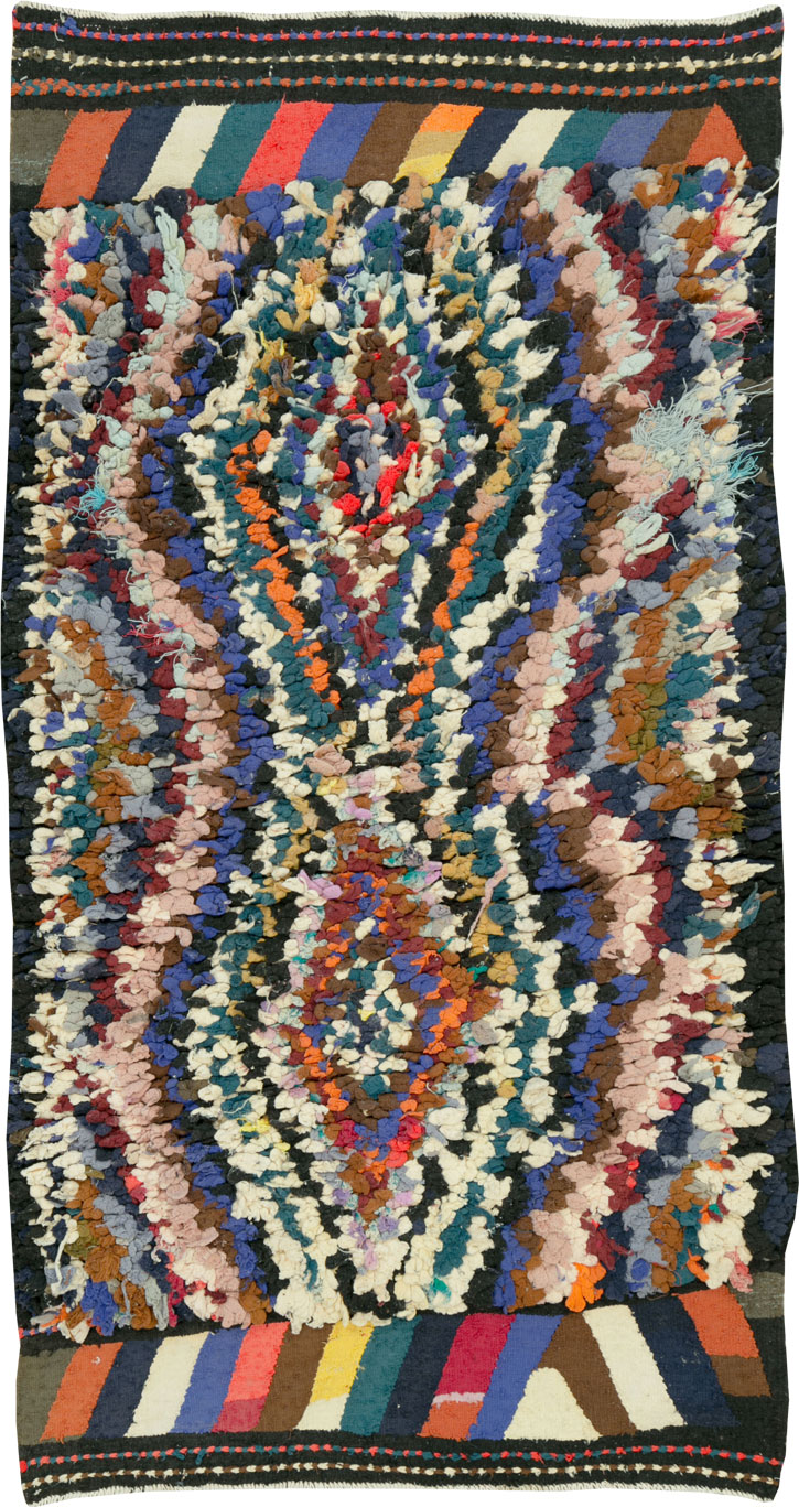 Vintage Persian Shag Rug, No.27120 - Galerie Shabab