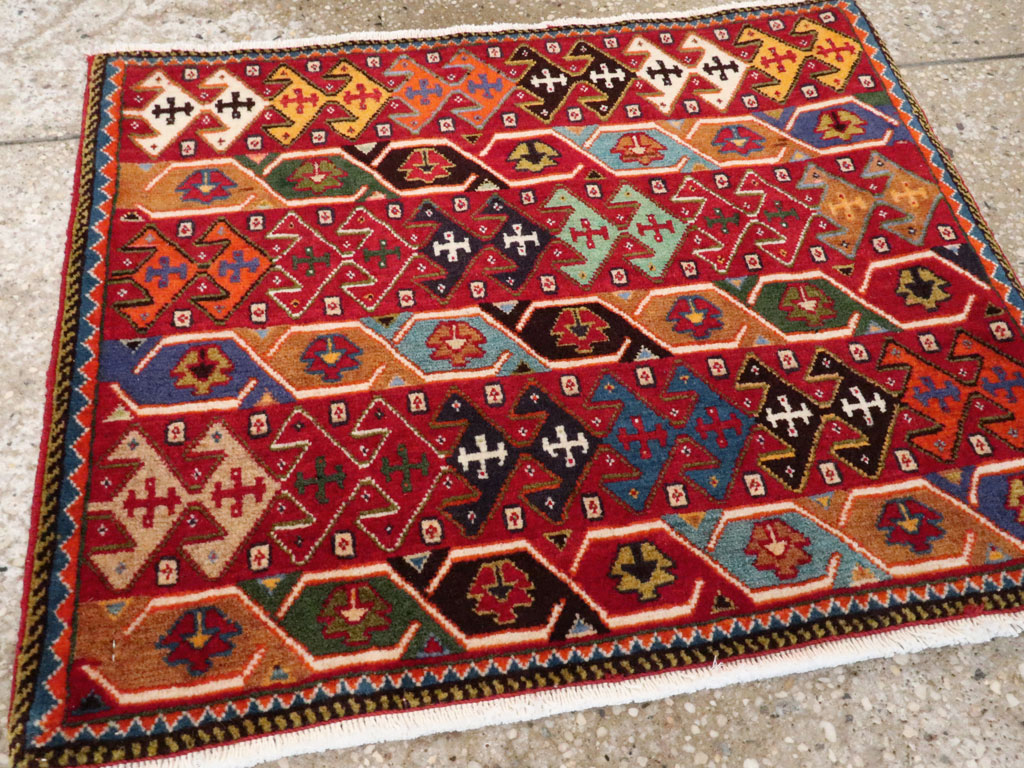 Vintage Persian Afshar Rug (Pair: 2 of 2), No.27121 - Galerie Shabab