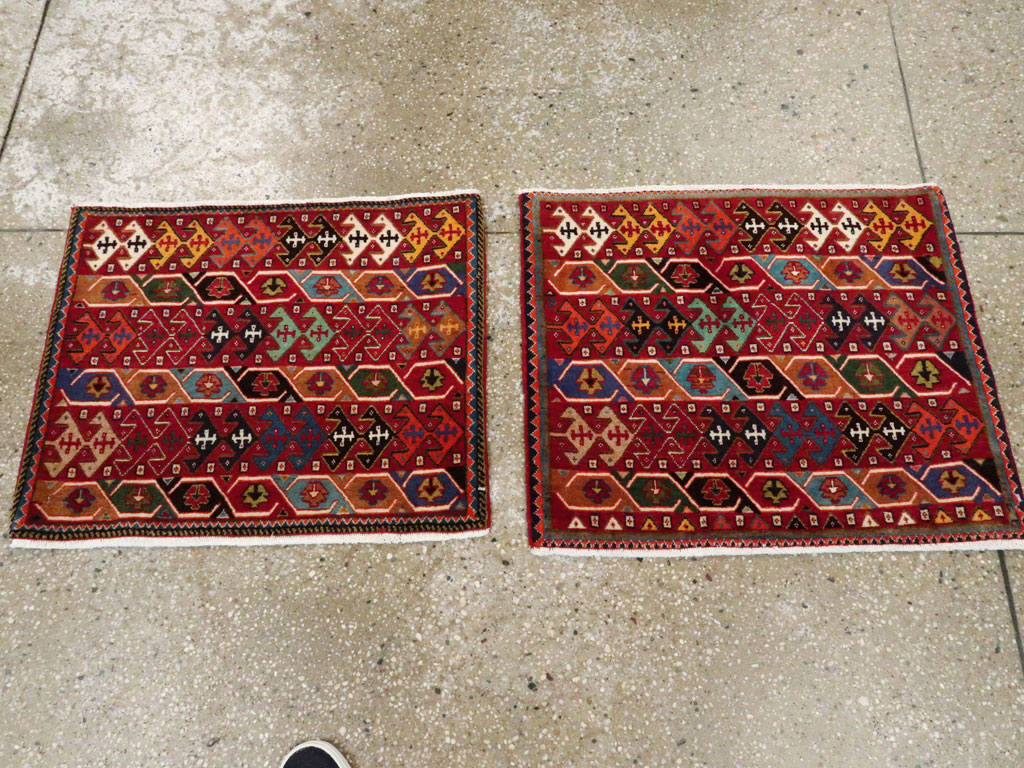 Vintage Persian Afshar Rug (Pair: 2 of 2), No.27121 - Galerie Shabab