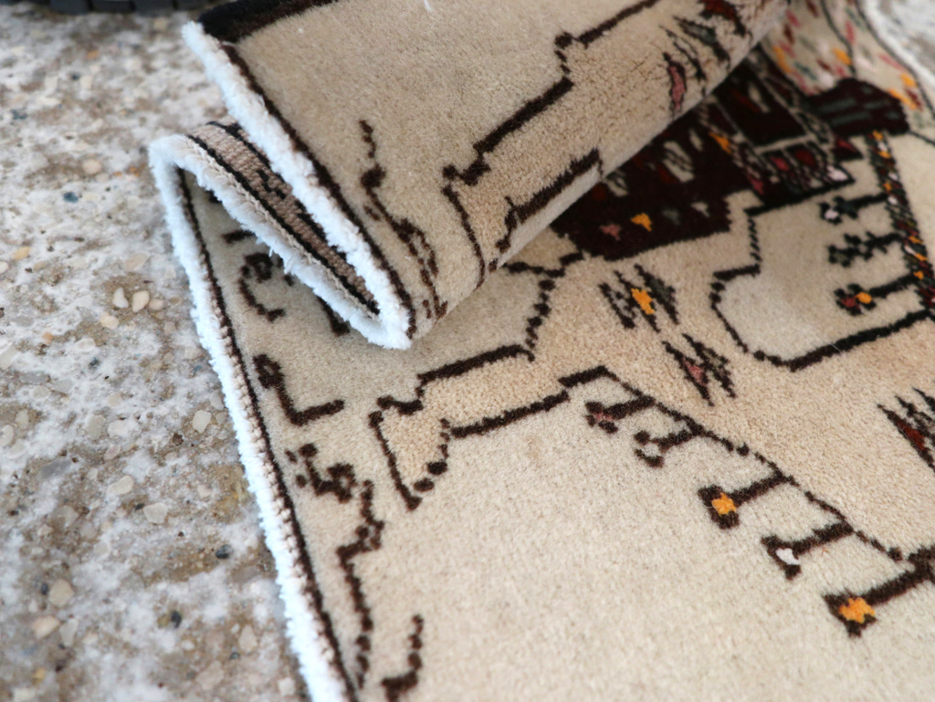 Vintage Persian Pictorial Baluch Rug (Pair: 1 of 2), No.27124 - Galerie Shabab