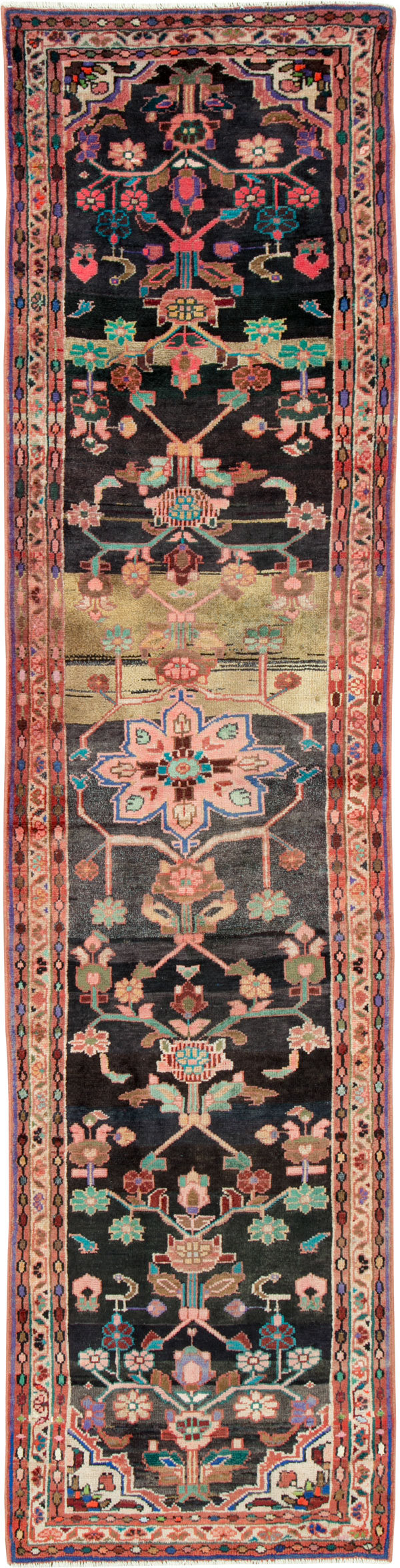Vintage Persian Hamadan Runner, No.27128 - Galerie Shabab