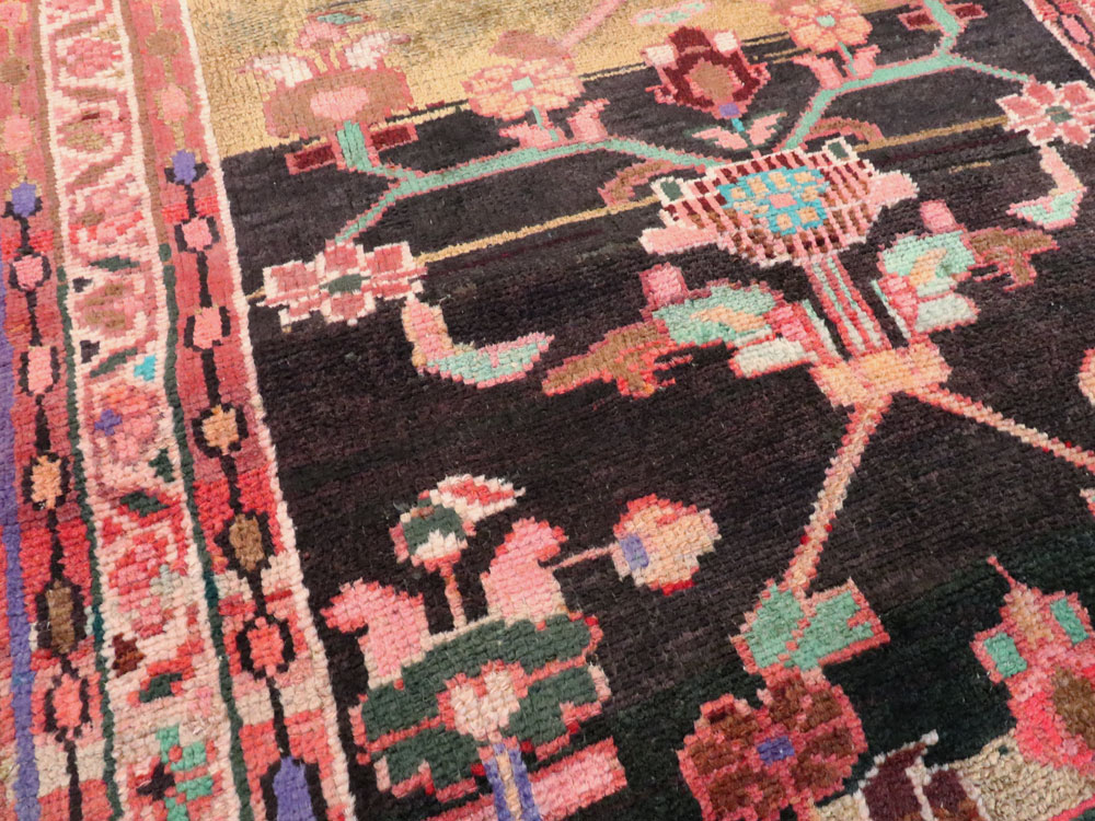 Vintage Persian Hamadan Runner, No.27128 - Galerie Shabab