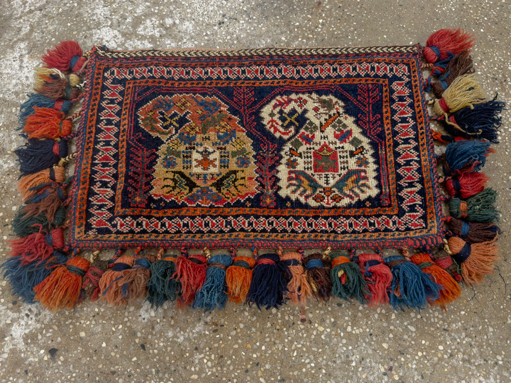 Antique Persian Afshar Tribal Bag, No.27134 - Galerie Shabab