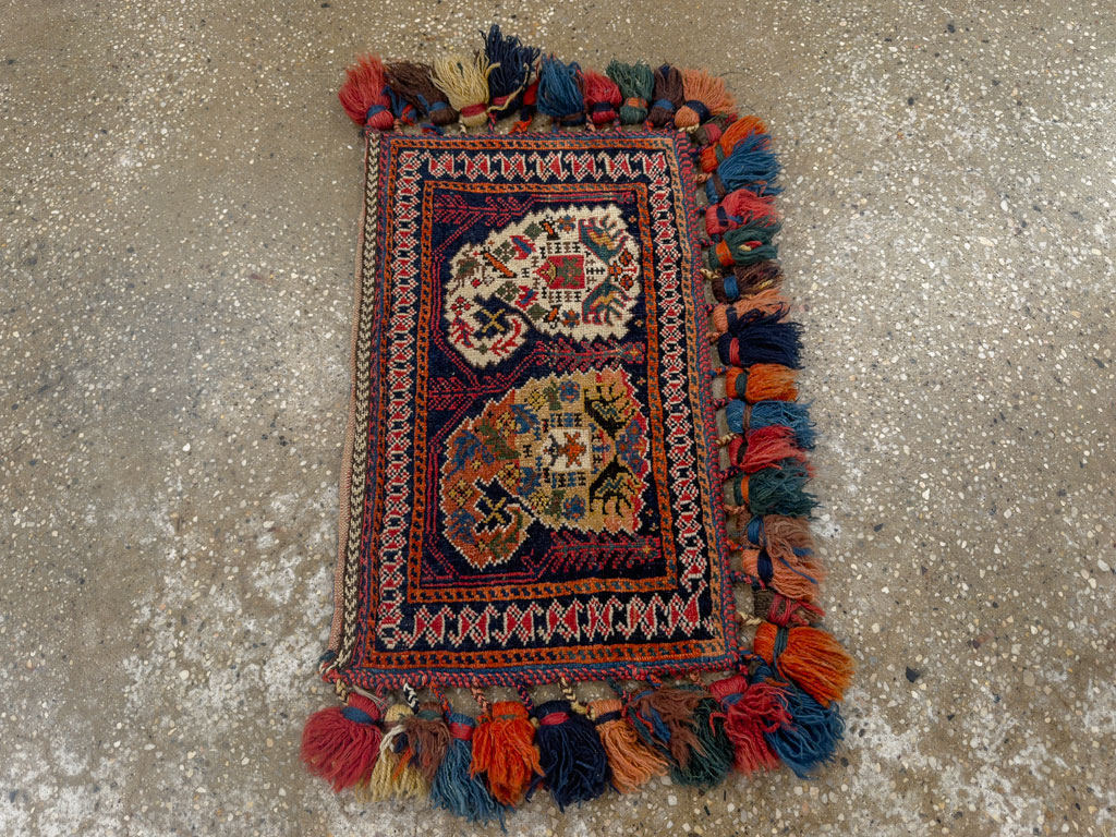 Antique Persian Afshar Tribal Bag, No.27134 - Galerie Shabab