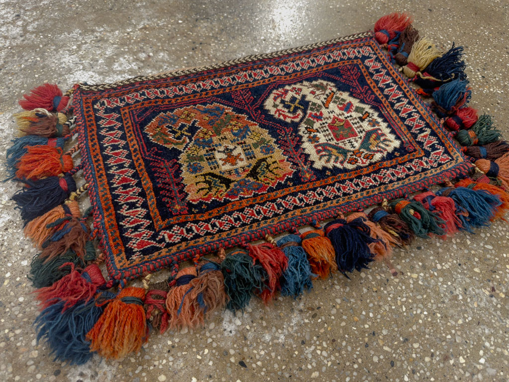 Antique Persian Afshar Tribal Bag, No.27134 - Galerie Shabab