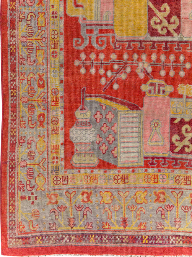 Antique Khotan Rug, No.27135 - Galerie Shabab