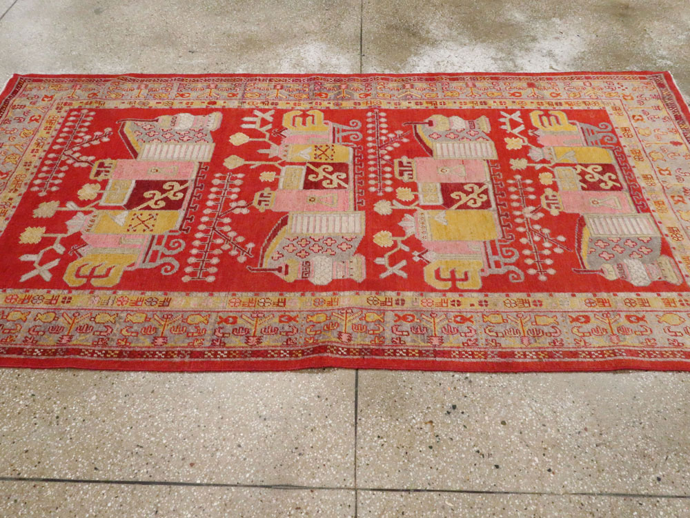 Antique Khotan Rug, No.27135 - Galerie Shabab