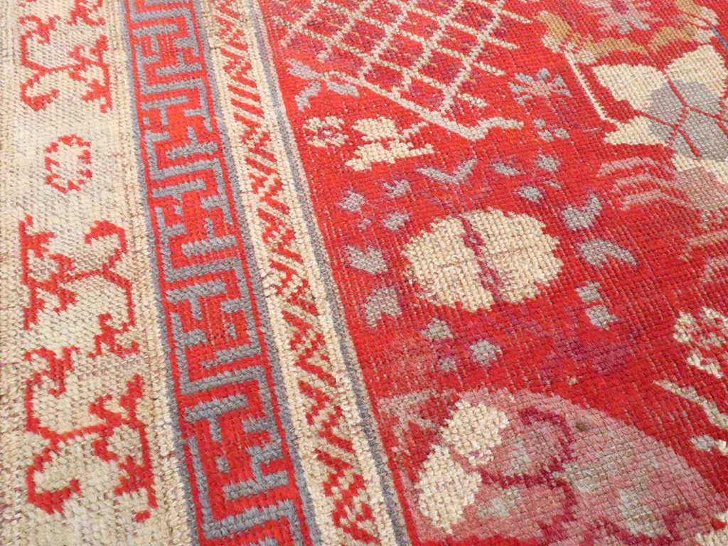 Vintage East Turkestan Khotan Rug, No.27136 - Galerie Shabab