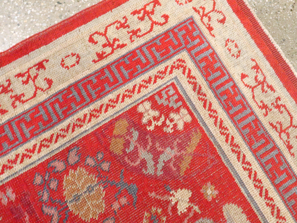 Vintage East Turkestan Khotan Rug, No.27136 - Galerie Shabab