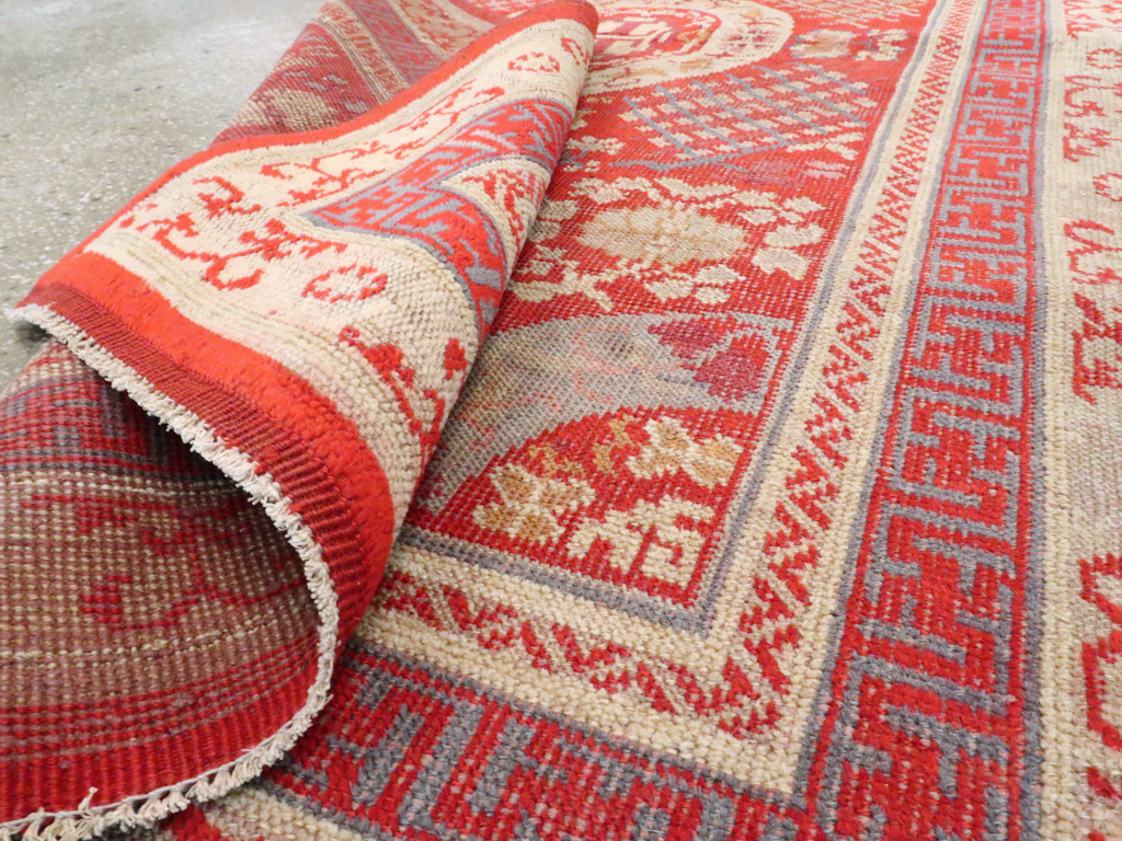 Vintage East Turkestan Khotan Rug, No.27136 - Galerie Shabab