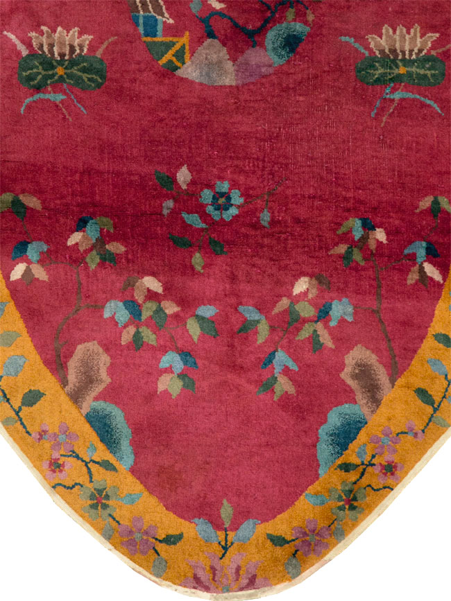 Vintage Chinese Deco Rug, No.27137 - Galerie Shabab