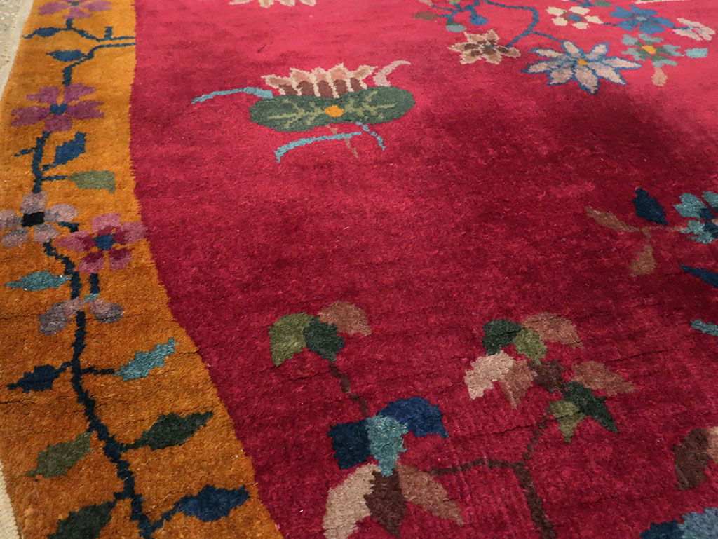 Vintage Chinese Deco Rug, No.27137 - Galerie Shabab