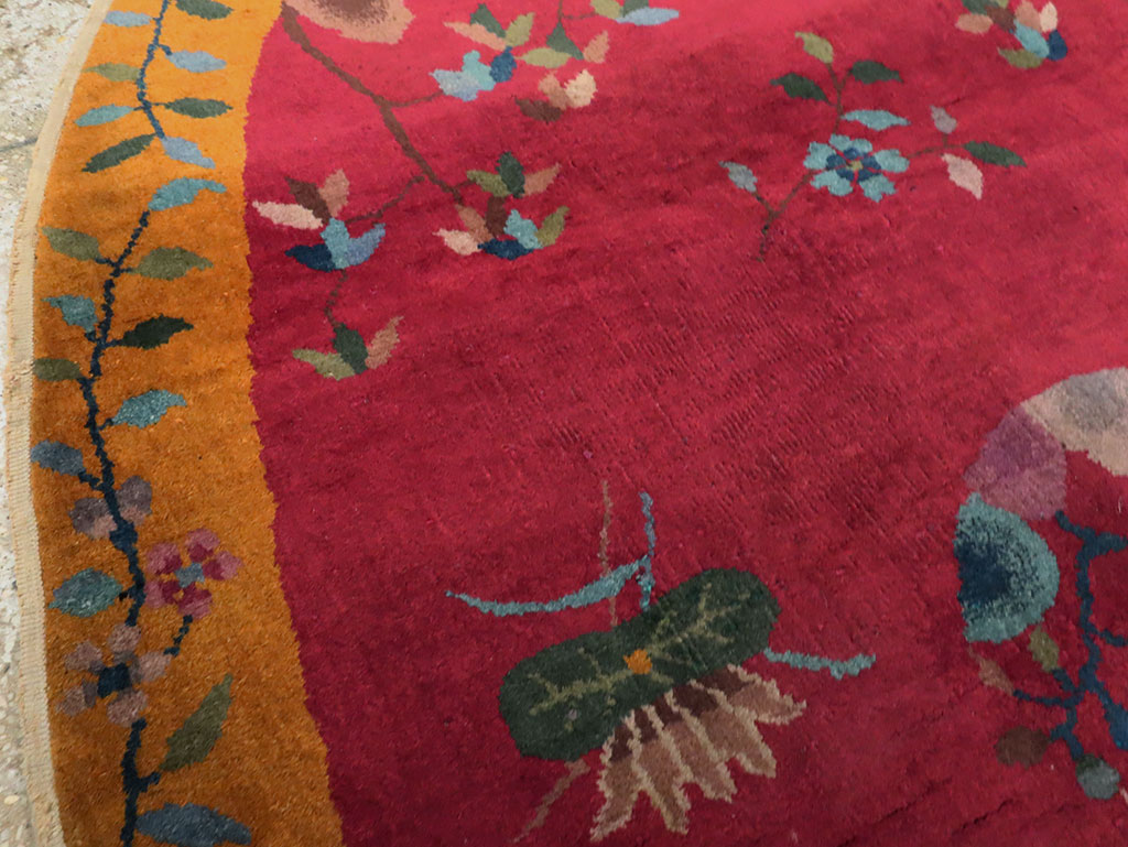 Vintage Chinese Deco Rug, No.27137 - Galerie Shabab