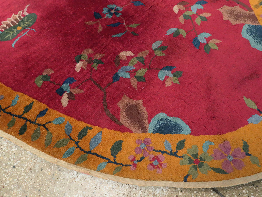 Vintage Chinese Deco Rug, No.27137 - Galerie Shabab