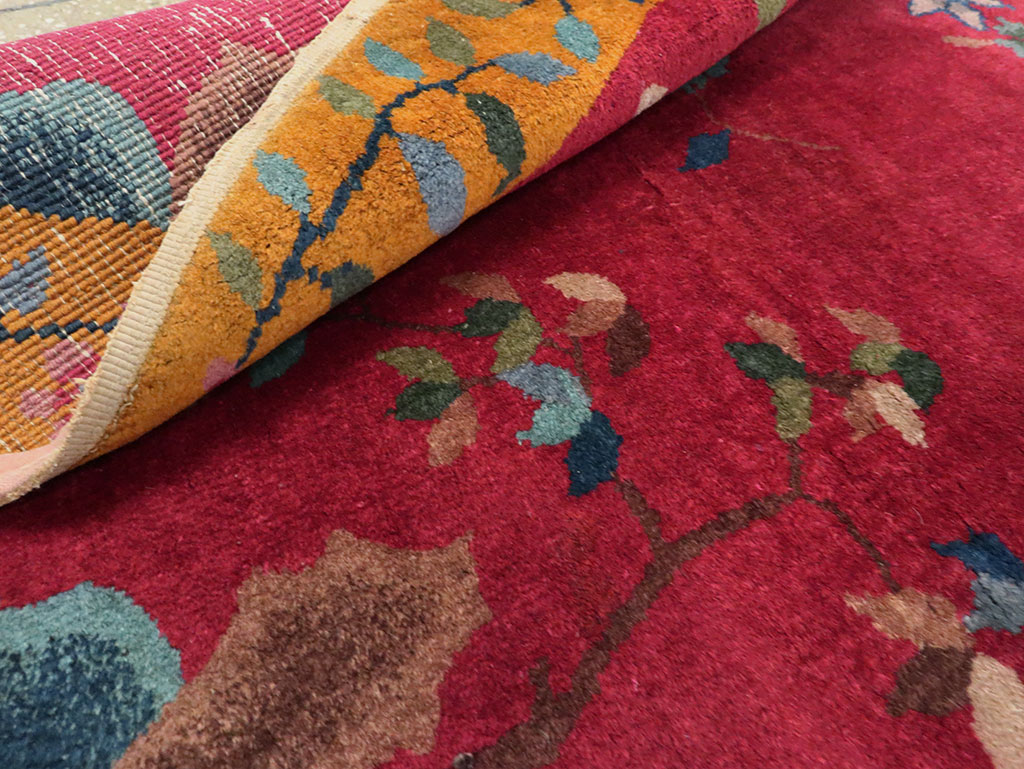 Vintage Chinese Deco Rug, No.27137 - Galerie Shabab